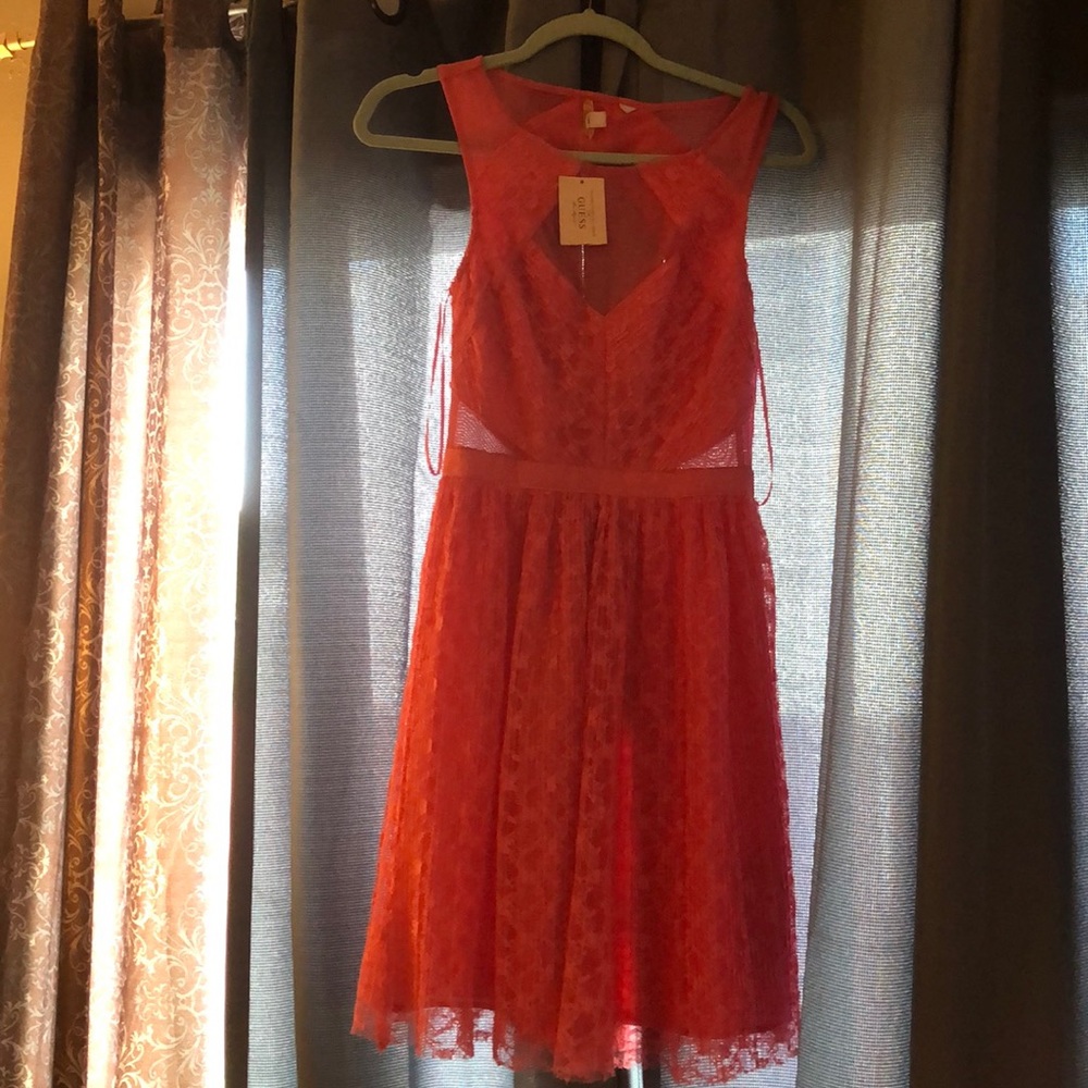 Coral dress